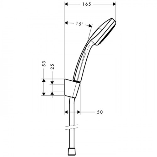 Hansgrohe Croma 100 1 jet Ручной душ, цвет: хром