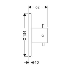 Axor Starck, Запорный вентиль, цвет: хром