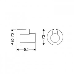 Hansgrohe Декоративная накладка для углового вентиля, цвет: хром