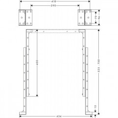 Hansgrohe sBox Монтажный скобы для монтажа на плитку