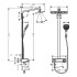 Hansgrohe Raindance Select E 360 Showerpipe 1 jet Душевая система, с верхним душем 36х19см., ручным дешем, и термостатическим смесителем, цвет: хром/белый