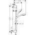 Hansgrohe Croma Select S Mult Uni душевой набор 0,90, цвет: хром