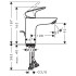 Hansgrohe Logis Смеситель для раковины, на 1 отв., цвет: хром