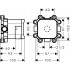 Axor Скрытая часть для верхнего душа AXOR LampShower 1jet с держателем, дизайн Nendo, и верхнего душа AXOR 240 2jet с держателем, дизайн Front