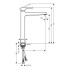 Hansgrohe Metropol Смеситель для раковины 260, на 1 отв, с донным клапаном, излив 204мм, цвет: белый матовый