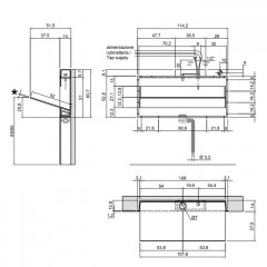 ANTONIO LUPI BATTIGIA Раковина встраиваемая в стену 1080х515х607мм, с подсветкой, смеситель, донный клапан, сифон, Corian, стекло прозрачн, цвет белый