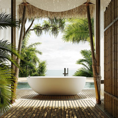 Antonio Lupi Eclipse Ванна отдельностоящая, овальная, 185х95,5х53см, с донным клапаном (хром), сифоном, мат-л: Cristalplant, цвет: белый