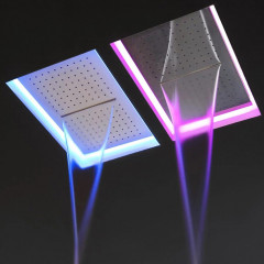 ANTONIO LUPI METEO Верхний душ 520x350x110 мм., встраиваемый в потолок, с каскадом, с подсветкой, пультом и трансформатором, рама белая, лейка белая