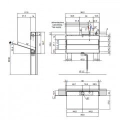 ANTONIO LUPI BATTIGIA Раковина встраиваемая в стену 900х515х607мм, с подсветкой, смеситель, донный клапан, сифон, Corian, мрамор Carrara, цвет белый