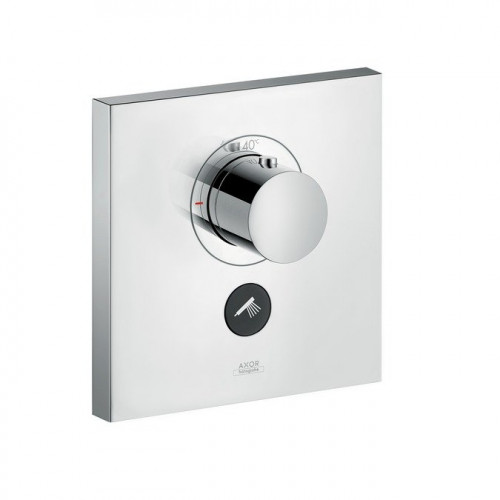 Axor ShowerSelect Термостат Highflow с дополнительным клапаном для ручного душа, квадратный, внешняя часть, цвет: хром