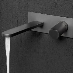 Antonio Lupi Indigo Встраиваемый смеситель для раковины, излив: 200мм (внешняя часть), цвет: графит