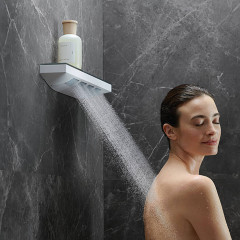 Hansgrohe Rainfinity Боковой душ 50.2х8.1см., с полкой, цвет: белый матовый