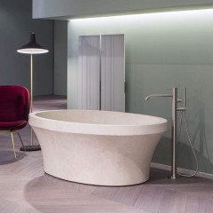 ANTONIO LUPI EPOQUE Ванна отдельностоящая 1800х920х550 мм., с нажимным донным клапаном, Pietra Luna