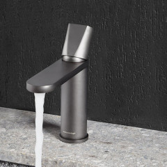 ANTONIO LUPI INDIGO Смеситель для раковины на 1 отверстие, излив 165 мм., цвет графит