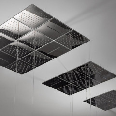 ANTONIO LUPI LAMATTONELLA Верхний душ 250х250х5 мм., встраиваемый в потолок, с каскадом, полированная нержавеющая сталь