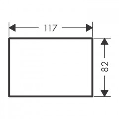 Axor MyEdition Панель для смесителя, на излив 15см., цвет: зеркальный