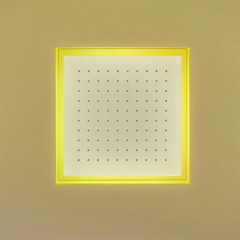 ANTONIO LUPI METEO Верхний душ 350x350x110 мм., встраиваемый в потолок, с подсветкой, пультом и трансформатором, рама белая, лейка белая