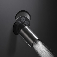 ANTONIO LUPI AZIMUT Верхний душ Ø80 мм., настенный или потолочный, поворотный, матовая нержавеющая сталь