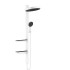 Hansgrohe Showerpipe Душевая система 1jet (верхний душ, штанга, ручной душ, полочки), цвет: белый матовый