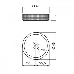 Antonio Lupi Pixel Раковина накладная 45xh11 см, без отв под смес, без перелива, с д/клапаном (хром), мат-л: нат.камень, цвет:  Marmo Carrara