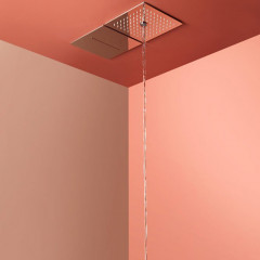 ANTONIO LUPI LAMATTONELLA Верхний душ 250х250х5 мм., встраиваемый в потолок, со сплошной струей, полированная нержавеющая сталь