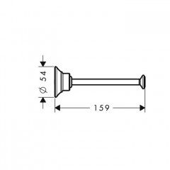 Axor Montreux Держатель для туалетной бумаги, подвесной, цвет: хром