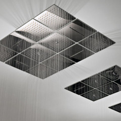 ANTONIO LUPI LAMATTONELLA Верхний душ 250х250х5 мм., встраиваемый в потолок, полированная нержавеющая сталь