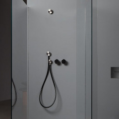 Antonio Lupi Filtro Ручной душ, с шланговым соединителем, держателем и шлангом, цвет: Lucido AISI 316/L