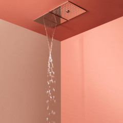 ANTONIO LUPI LAMATTONELLA Верхний душ 250х250х5 мм., встраиваемый в потолок, полированная нержавеющая сталь