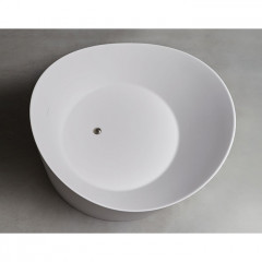 ANTONIO LUPI DUNE Ванна отдельностоящая 1720х1680х645 мм., с нажимным донным клапаном, сифоном и гибким шлангом, Cristalplant, цвет белый