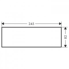 Axor MyEdition Панель для смесителя, на излив 24.5см., цвет: шлифованная медь 950
