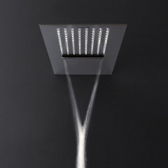 Antonio Lupi Lastra Настенная душевая лейка 20,7x50,3x0,2 см, цвет: нержавейка сатинированная