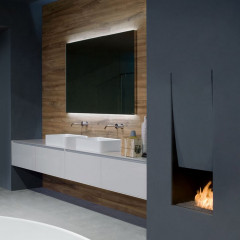 Antonio Lupi Servoretto Раковина накладная 63х38см, без отв под смес, без перелива, с д/клапаном (хром), мат-л: Flumood, цвет: белый