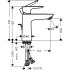Hansgrohe Talis E Смеситель для раковины 110, на 1 отв, с донным клапаном, излив 112мм, цвет: золото