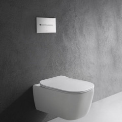 ANTONIO LUPI KOMODO Унитаз подвесной безободковый 540х360х260 мм., в комплекте с крышкой-сиденьем FLAT с системой "soft-close", цвет белый глянцевый