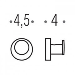 Colombo Plus Крючок, подвесной, цвет: чёрный матовый