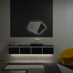 ANTONIO LUPI INDIGO Смеситель встраиваемый, однорычажный, внешняя часть, цвет белый матовый