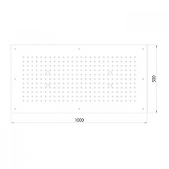 BOSSINI DREAM-XL RECTANGULAR Верхний душ 1000 x 500 mm, цвет: хром