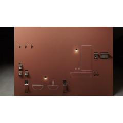 ANTONIO LUPI SESAMO Держатель для туалетной бумаги, встраиваемый в стену, 25х15х19.8 см, из нержавеющей стали AISI 304, отделка алюминий