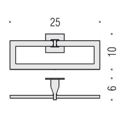 Colombo Forever Полотенцедержатель - кольцо 25см, цвет: хром