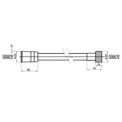 BOSSINI Шланг для душа 1500 мм., цвет хром
