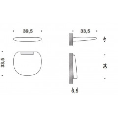 Colombo Complementi Сиденье для душа с креплениями к стене, цвет: белый