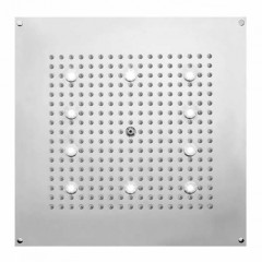 BOSSINI DREAM-CUBE Верхний душ 470 x 470 mm с 10 LED (белый), блок питания/управления, Cromoterapia, цвет: хром
