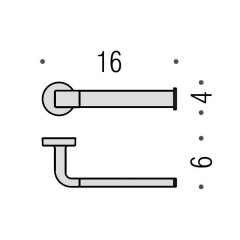 Colombo Nordic Держатель для туалетной бумаги, цвет: хром