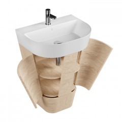 AZZURRA FORMA Тумба напольная для раковины 65см, с 2 дверцами, 60х47х70 см, цвет Olmo naturale