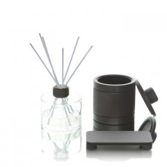 Bertocci Easy Ведро мусорное с крышкой 20x25см., напольное, цвет: черный матовый