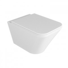 AZZURRA BUILD Унитаз подвесной 55х36х32 см ,с креплением, цвет белый