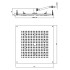 BOSSINI DREAM-CUBE Верхний душ 470 x 470 mm с 10 LED (белый), блок питания/управления, цвет: черный матовый