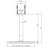 BOSSINI DREAM-RECTANGULAR Верхний душ 500 x 400 mm 1 режим - держателем вертикальным 300 x 36 mm, цвет: хром