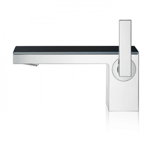 Axor MyEdition Смеситель для раковины 70, на 1 отв., излив 200мм, с донным клапаном, цвет: хром/черное стекло